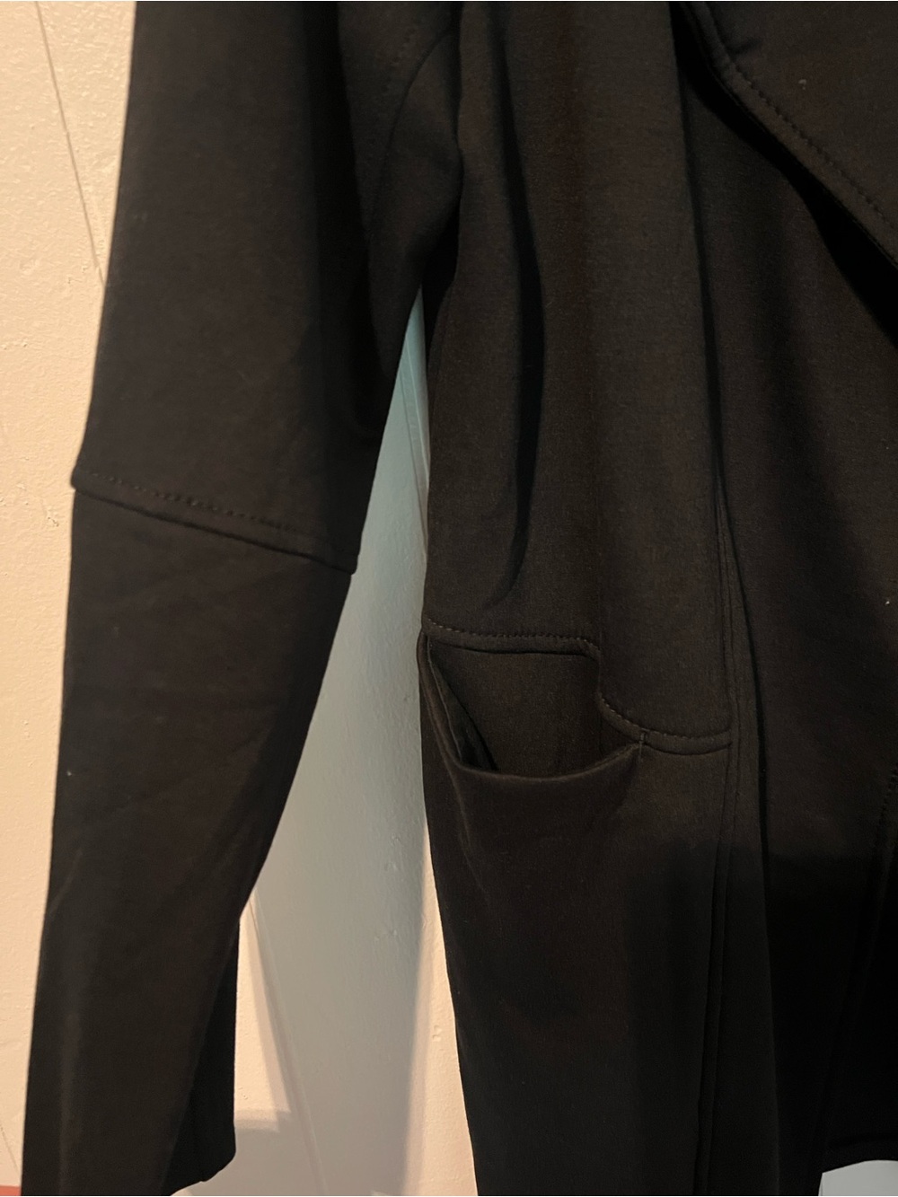 Women's Black Open-Front Trench Coat by Max Studio - Picture 3 of 5